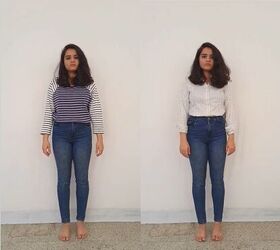 how to dress to look taller 10 essential petite style tips tricks, How to wear stripes to look taller