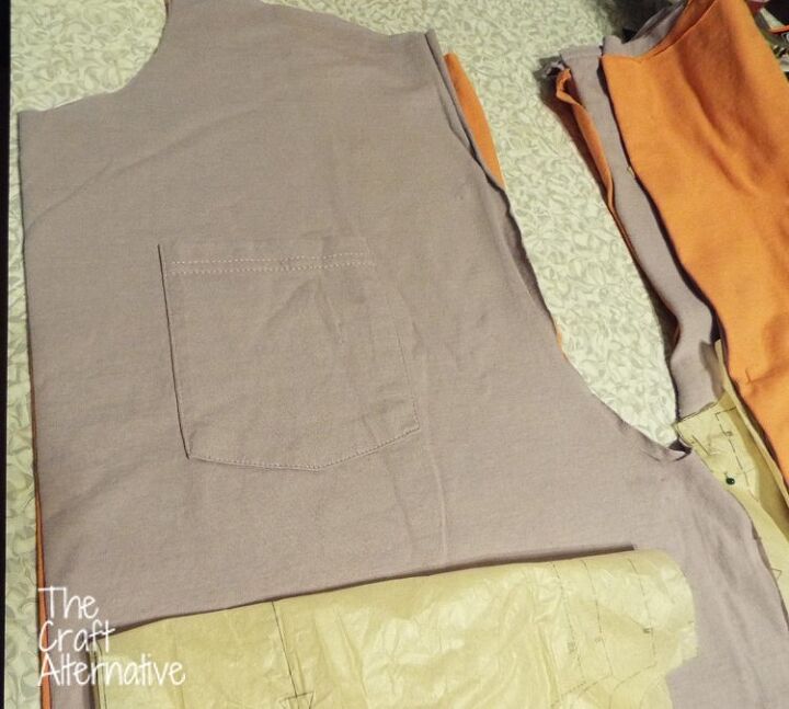 how to make a topusing a manst shirt as fabric