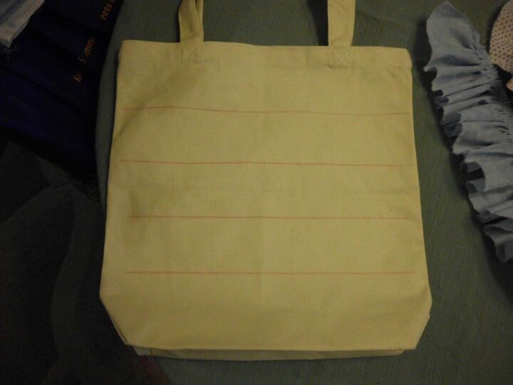 how to make a ruffled tote bag