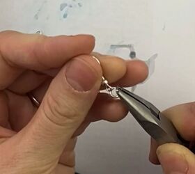 How to Make Pretty Resin Ocean Wave Earrings With Gold Foil Upstyle