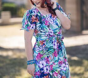 shift style maxi dress with the cutest sleeves