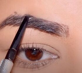 how to do simple 3 point eyebrow mapping to shape maintain brows, Connecting the points with a line