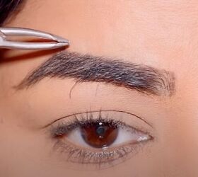 how to do simple 3 point eyebrow mapping to shape maintain brows, Tweezing brows outside the line