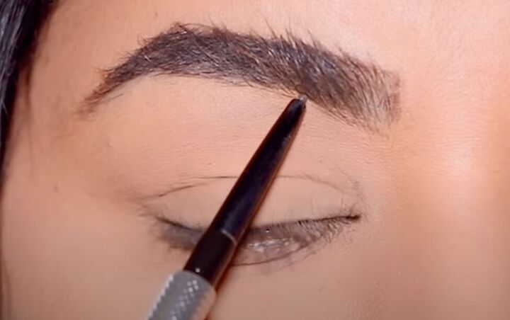 how to do simple 3 point eyebrow mapping to shape maintain brows, Connecting the lines below the brow