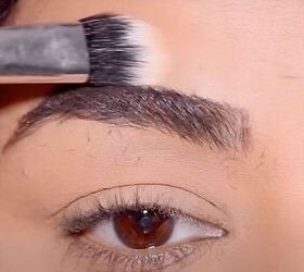 how to do simple 3 point eyebrow mapping to shape maintain brows, Cleaning up around the brows