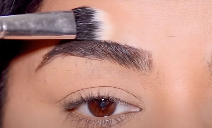 how to do simple 3 point eyebrow mapping to shape maintain brows, Cleaning up around the brows