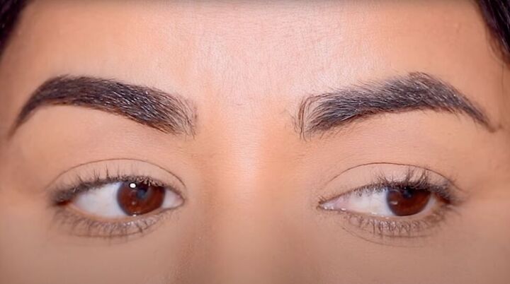 how to do simple 3 point eyebrow mapping to shape maintain brows, Before and after eyebrow mapping