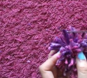how to easily make cute diy pom pom hair clips in 4 simple steps, Trimming the pom poms