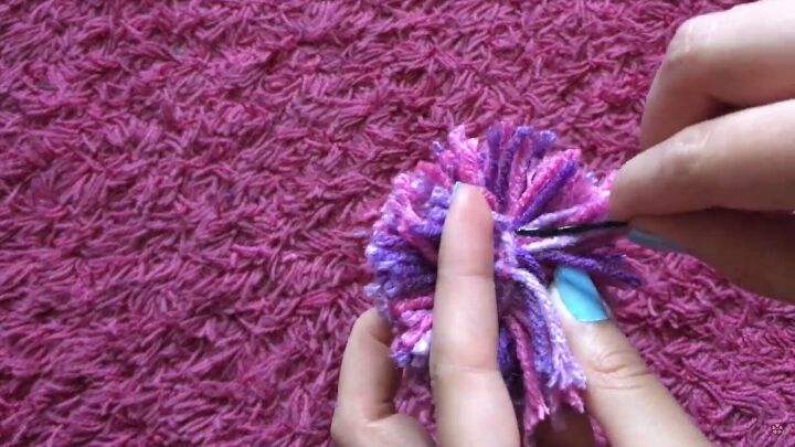 how to easily make cute diy pom pom hair clips in 4 simple steps, Making pom pom clips for hair