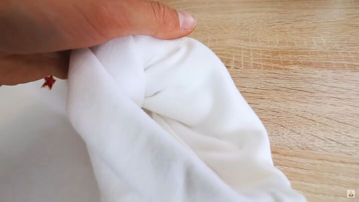 3 quick easy no sew thrift flips that will transform old clothes, Sewing the cuffs with a needle and thread