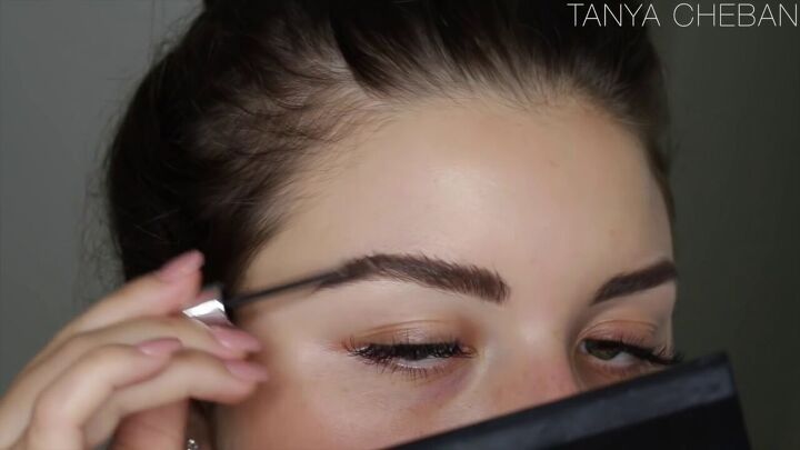 are your eyebrows getting a little unruly try this easy brow tutorial, Setting brows with brow gel