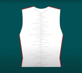 how to make a cute high neck diy ruched top beginner sewing pattern, Sewing the shoulder and side seams