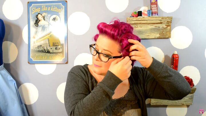 how to do a super cute vintage poodle updo in 7 simple steps, Removing the clips