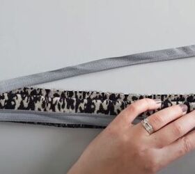 how to make a fanny pack from scratch in 7 simple steps free pattern, Placing the flap and zipper