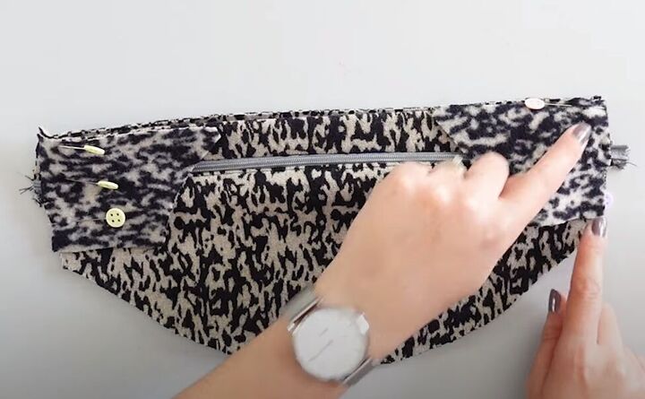 how to make a fanny pack from scratch in 7 simple steps free pattern, Assembling the DIY fanny pack