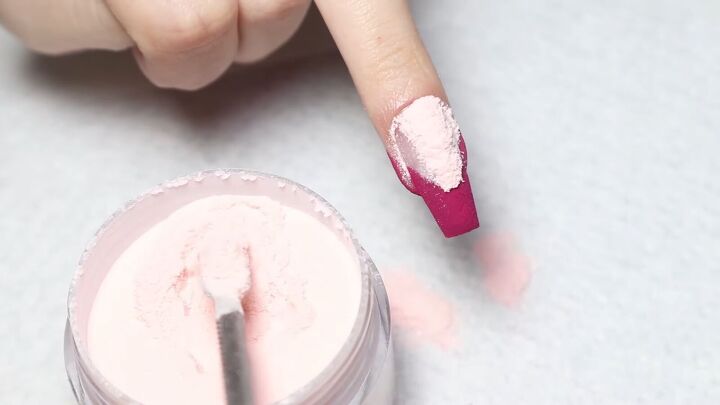 how to do easy cute chevron nail art designs with dip powder, Chevron nail design with dip powder