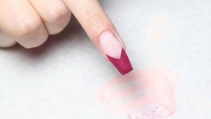 how to do easy cute chevron nail art designs with dip powder, Chevron tip nails