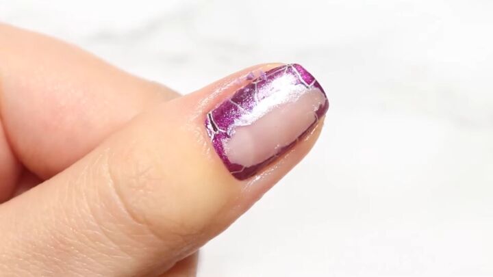 how to easily apply remove real polish nail wraps at home, Removing the nail polish wraps