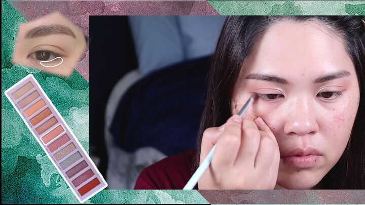 how to do the popular white dot eyeliner trend from tiktok, Smoking out the bottom lash line