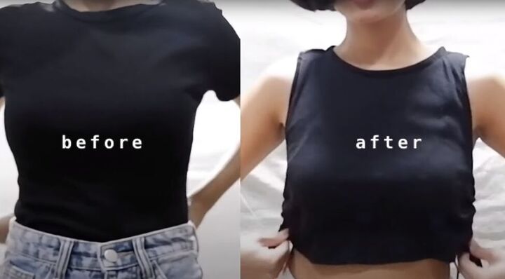 how to cut a t shirt into a crop top in 4 super cute ways, DIY crop tops from t shirts
