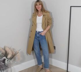 11 elegant neutral spring outfits that prove beige isn t boring, Chic neutral outfit with a trench coat