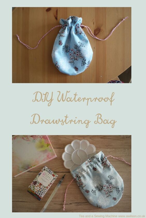 diy waterproof drawstring bag