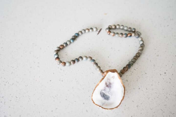 diy oyster shell necklace perfect gift idea