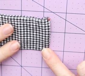 how to sew a cute summer top out of an old gingham shirt, Matching a matching choker