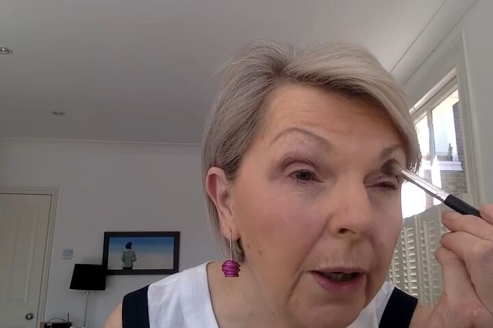 how to do light summer eye makeup over 60 in 8 simple steps, Blending the eyeshadows together