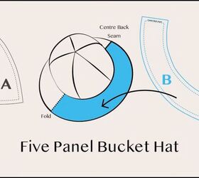 how to make an organza diy bucket hat that s perfect for summer, Hat brim pattern