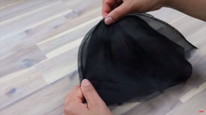how to make an organza diy bucket hat that s perfect for summer, Matching the seams together
