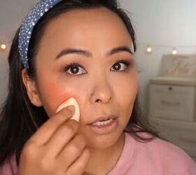 8 viral trending makeup hacks you need to try, Blending out the blush with a beauty blender