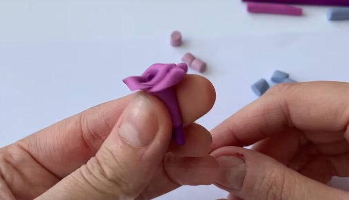 how to make a flower out of polymer clay part 2 multicolored rose, Easy polymer clay flower ideas