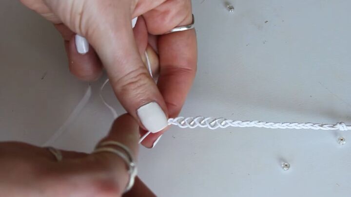5 quick easy diy bracelets you can make for the summer, Adding beads to the braided bracelet