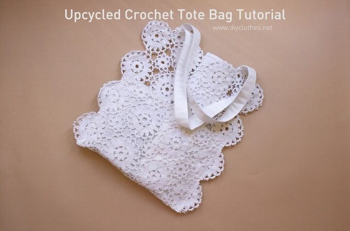 upcycled crochet tote bag tutorial