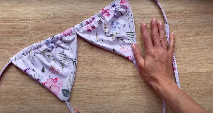 how to make your own bikini by copying one you already have, How to make a bikini top