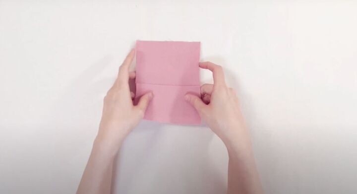 how to make a cute diy cardholder wallet quickly easily, Pulling up to fold