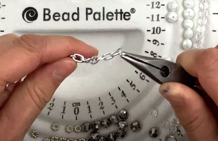 how to make multi strand bracelets with beads chain, Adding a length of chain to the bracelet