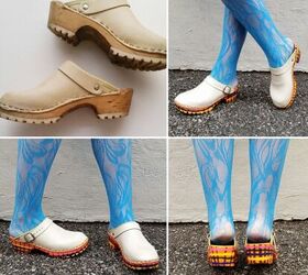 How to Fix and Paint Vintage Wooden Clogs | Upstyle