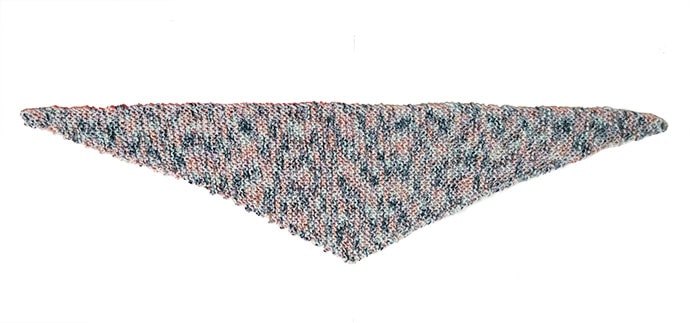 lazy days mini shawl knitting pattern