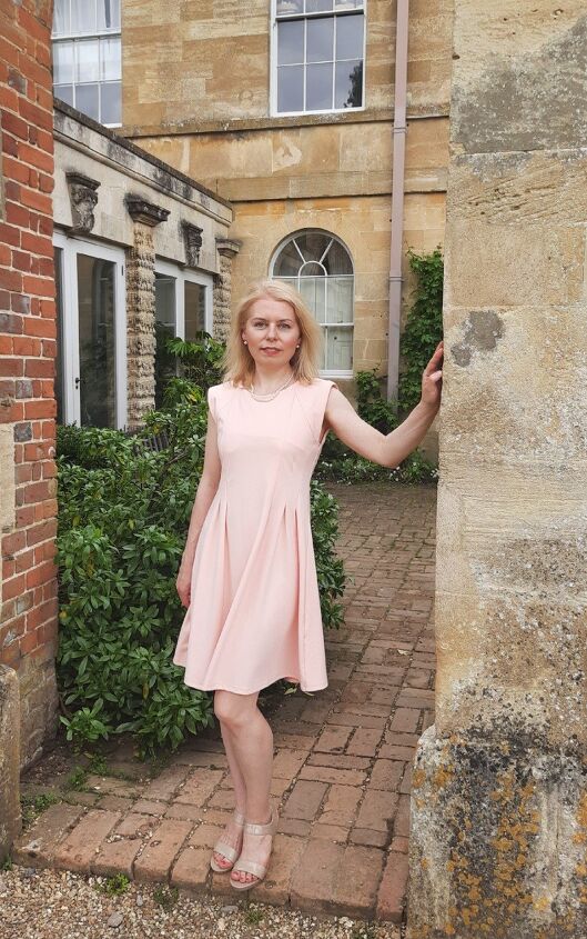 one colour summer dresses ideas, Elegant light pink sleeveless dress