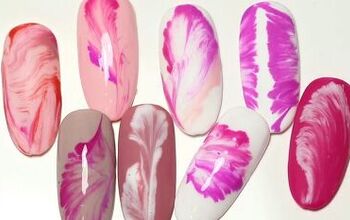 How to Create DIY Abstract Nail Art Using the String Pull Technique