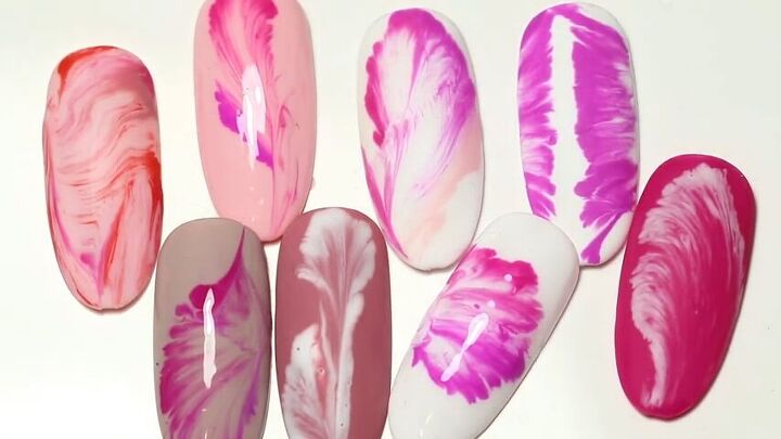 How to Create DIY Abstract Nail Art Using the String Pull Technique ...