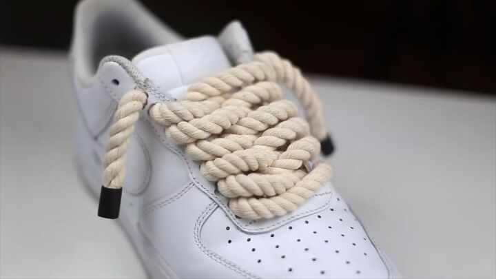 how to make your own shoelaces out of rope faux fur more, DIY rope shoelaces