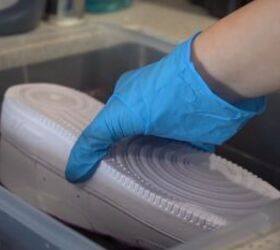 how to make cool diy ombre sneakers using the dip dye method, How to dip dye sneakers