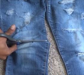 how to cut distress jean shorts ready for the summer, How to cut jeans into shorts