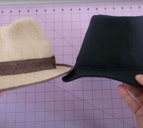 how to copy a hat pattern from an existing hat using masking tape, How to shape a hat