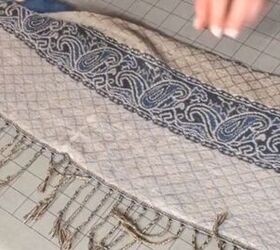 how to sew a scarf into a top that s perfect for the summer, Making the back piece for the top