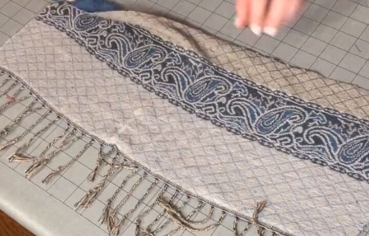 how to sew a scarf into a top that s perfect for the summer, Making the back piece for the top