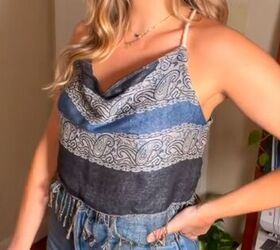 How to Sew a Scarf Into a Top That's Perfect for the Summer Upstyle